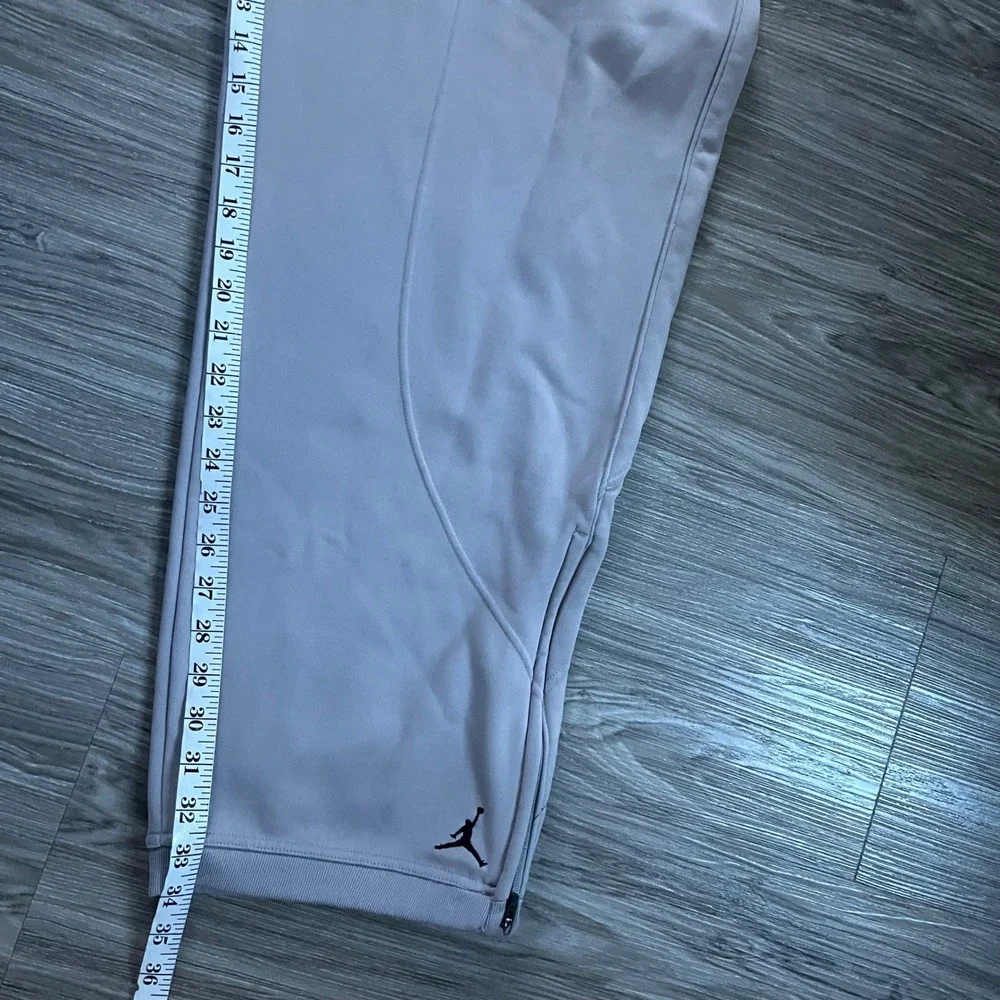 Y2K Jordan Training Men XXL Lavender Fleece Sweatpants Zipper Ankle Jumpman